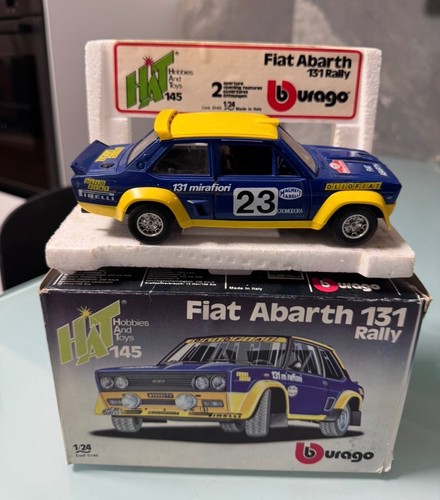 Burago hat fiat 131 - burago, 1/24